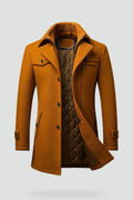 Men's Textured Collar Winter Jacket