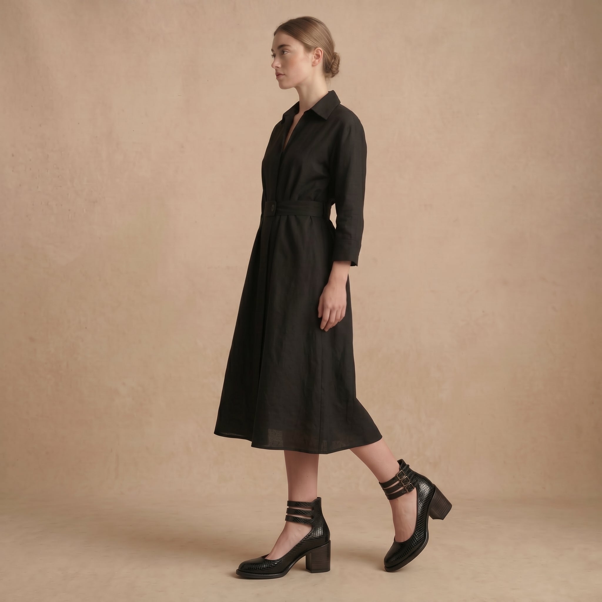 Women’s Ankle Strap Block Heel Boots