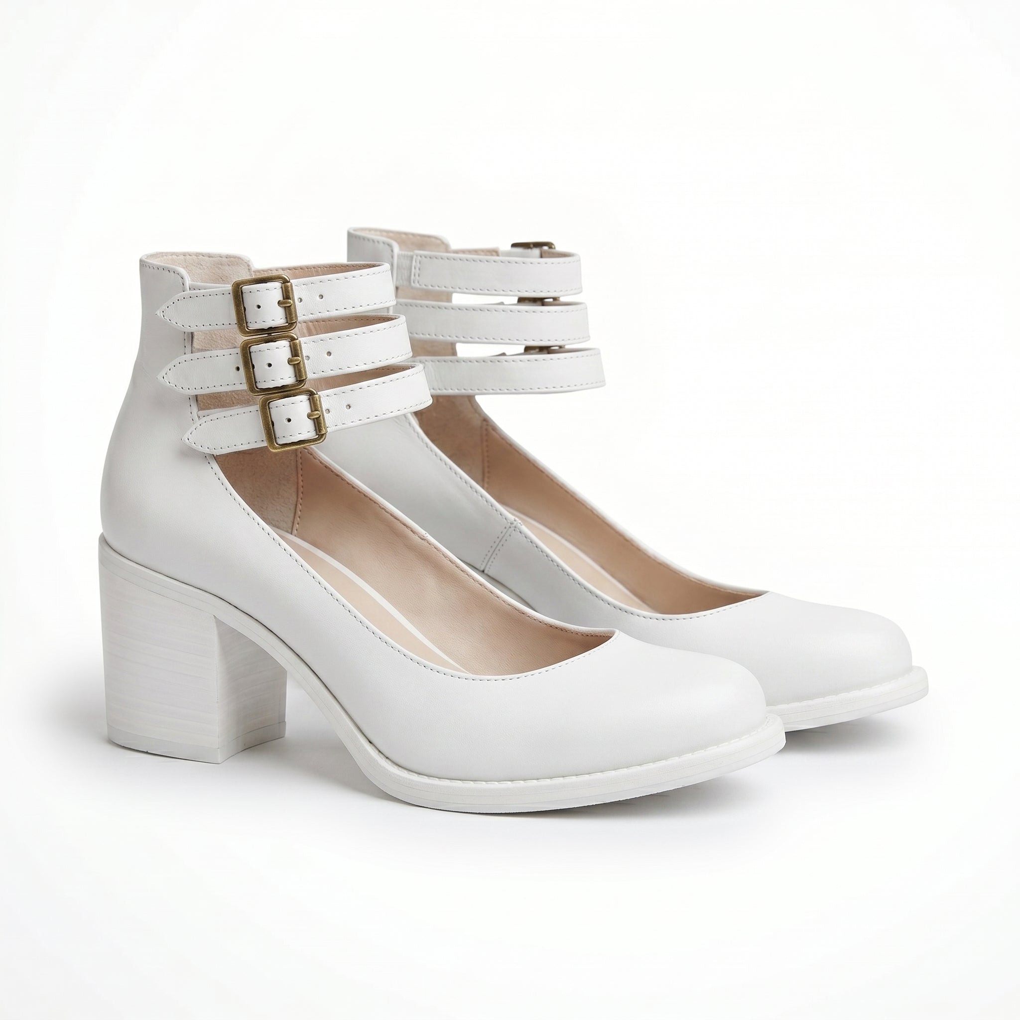 Women’s Ankle Strap Block Heel Boots