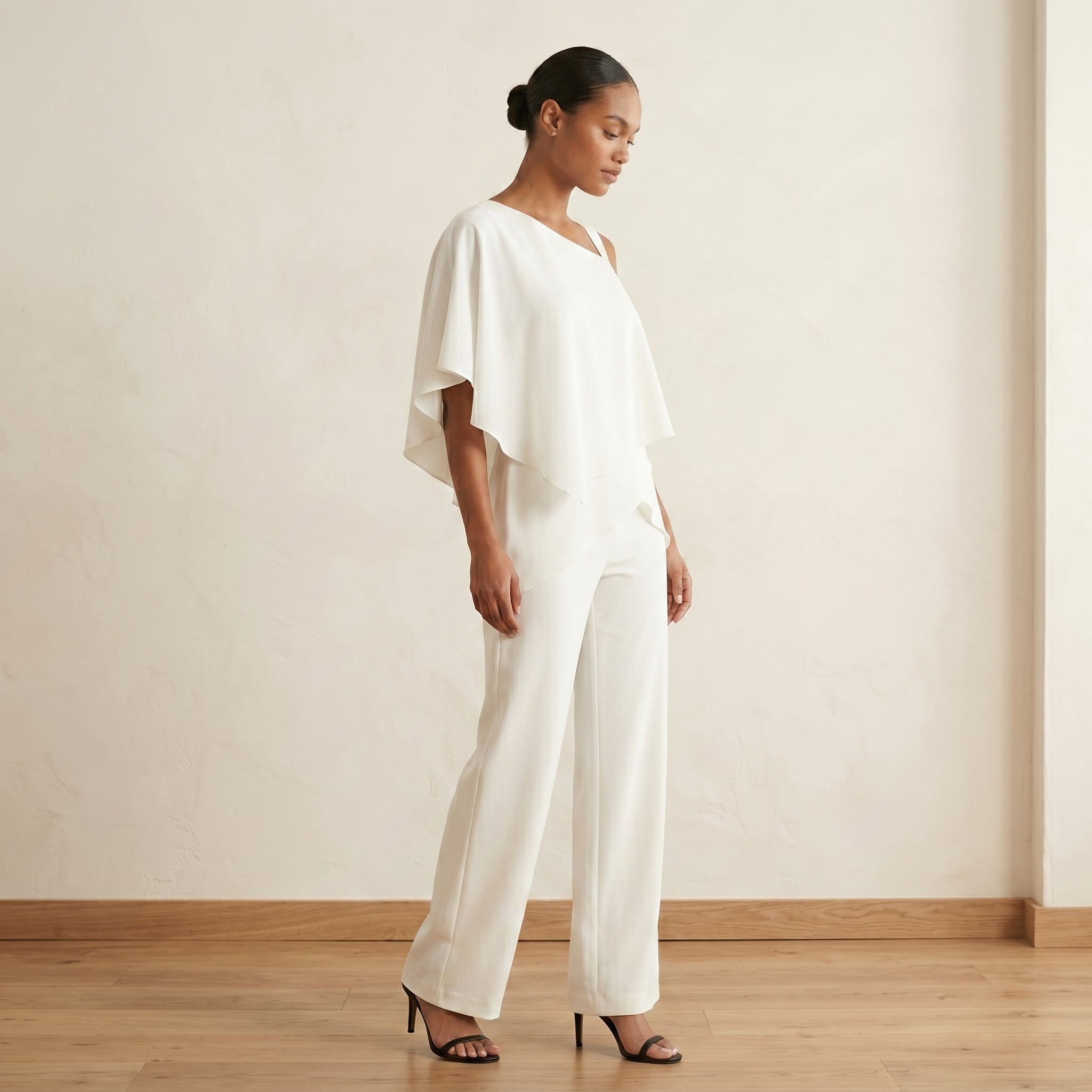 Women's Asymmetrical Wide-Leg Jumpsuit