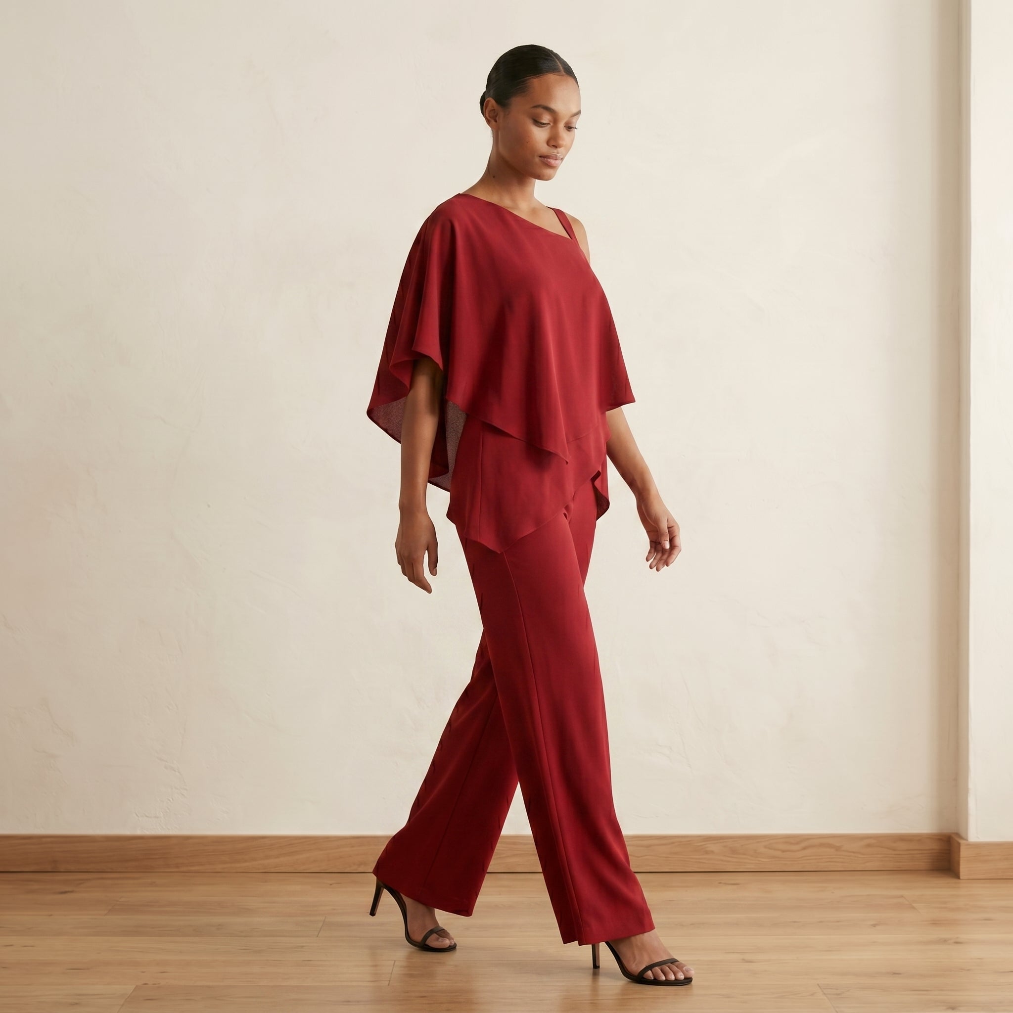 Women's Asymmetrical Wide-Leg Jumpsuit