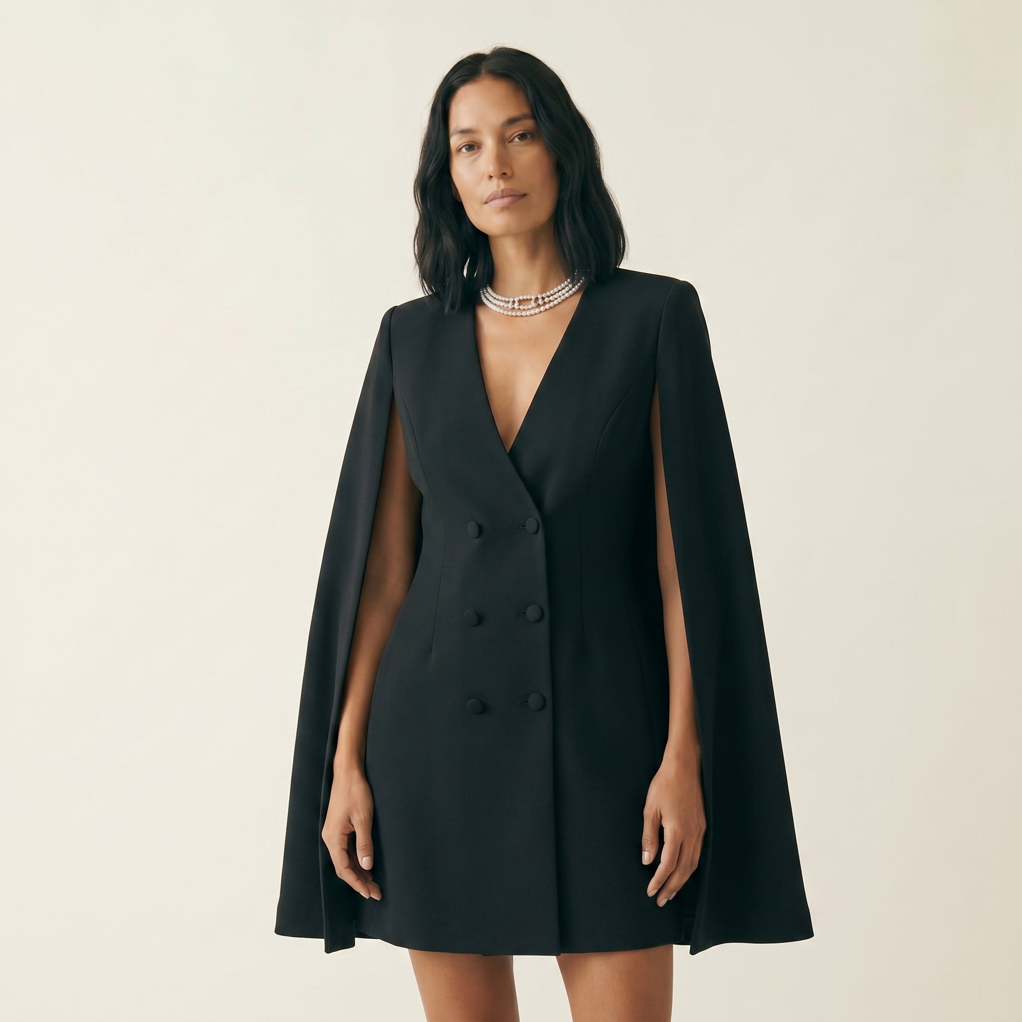 Women's Cape-Detail Blazer Dress