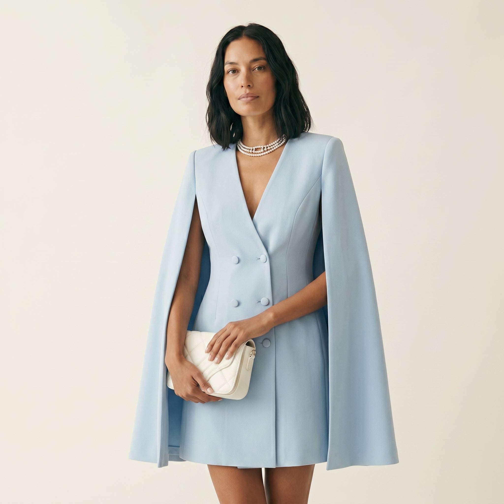 Women's Cape-Detail Blazer Dress