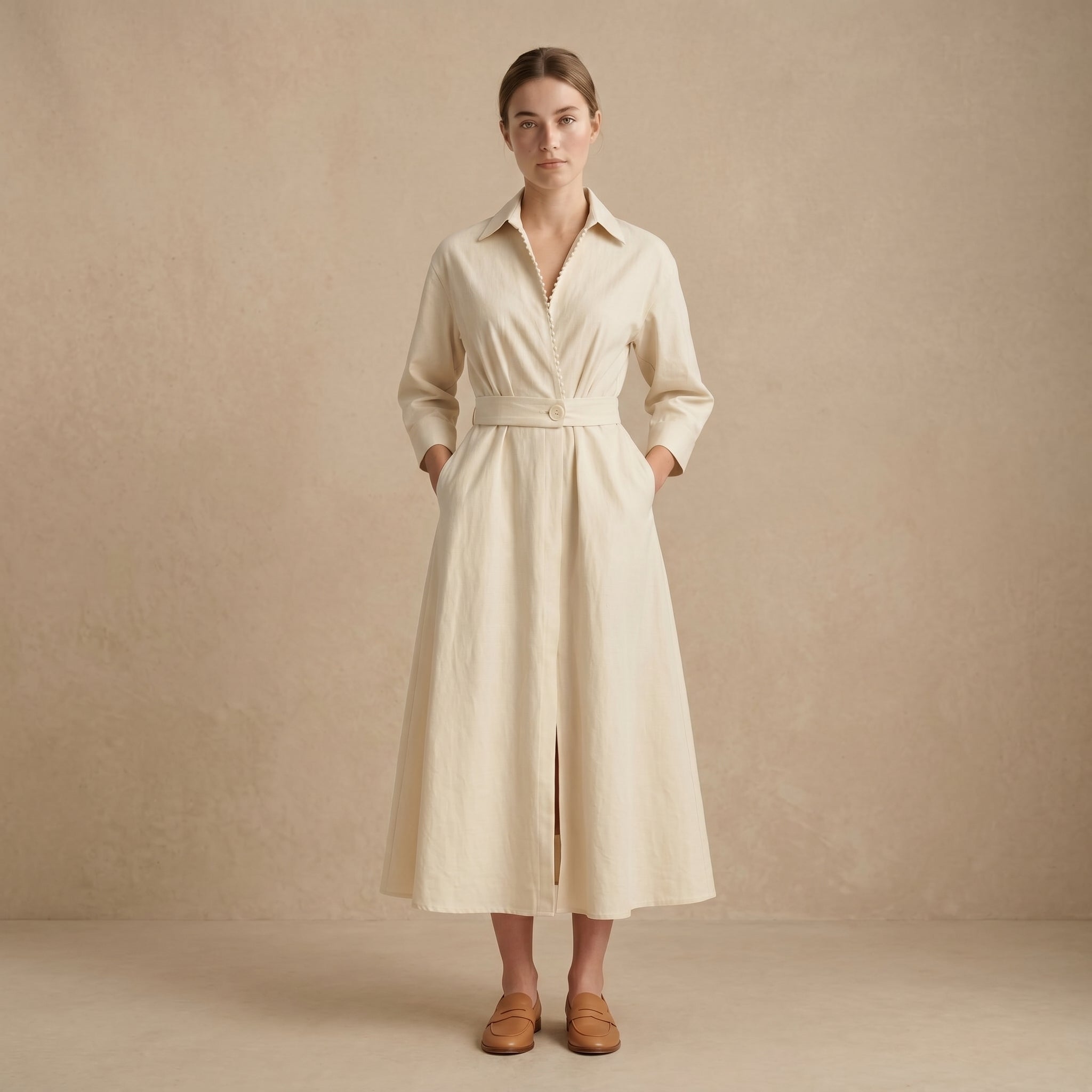 Women's Cotton Shirt Dress