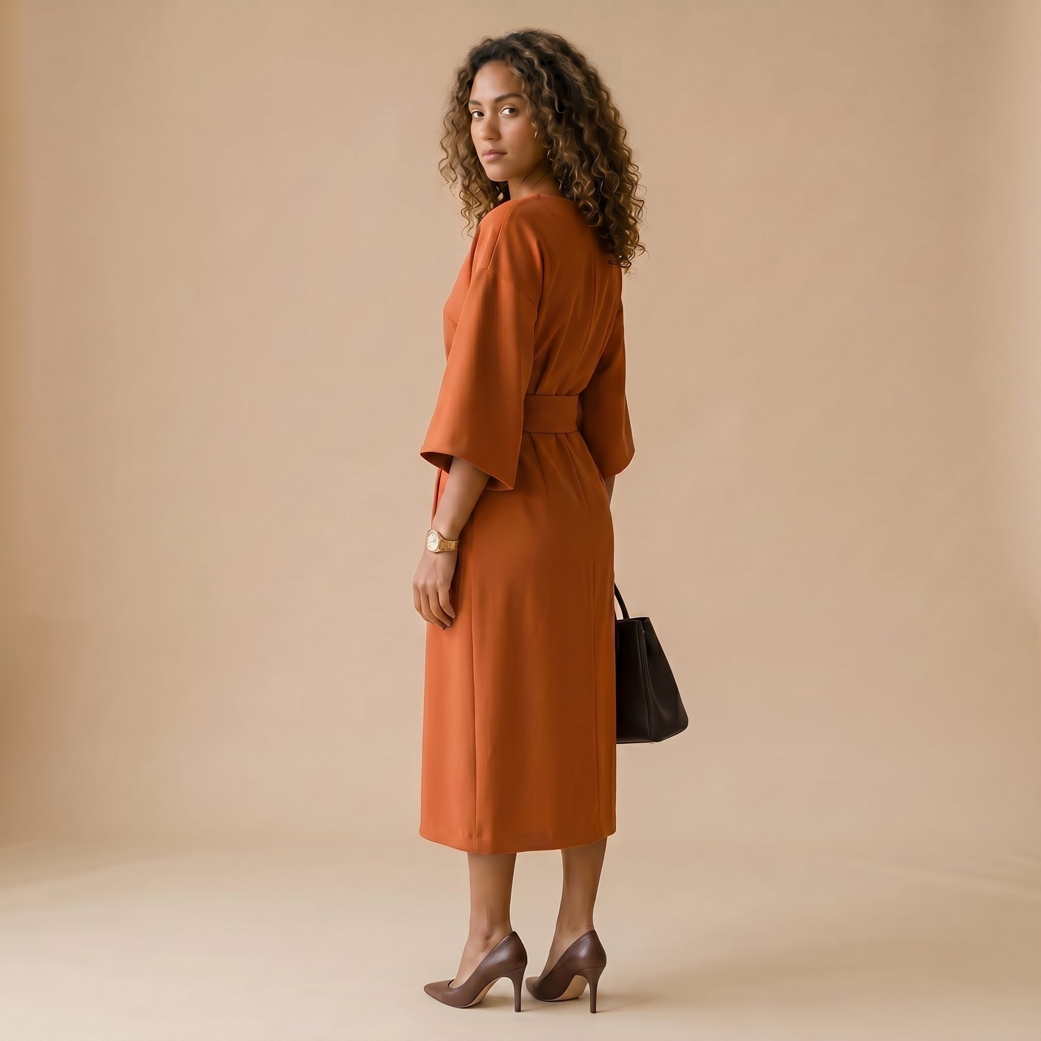 Women's Lantern-Sleeve Dress
