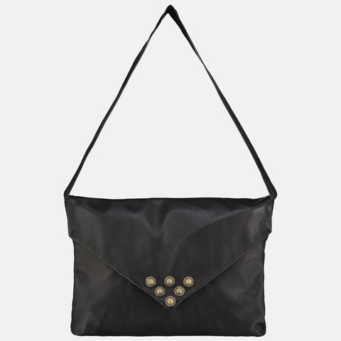 MAYA – Studded Envelope Bag - Dark Brown