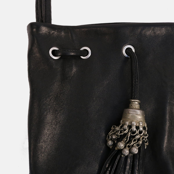 artisan tribal handmade silver tassle jewellery shoulder bag handbag handmade